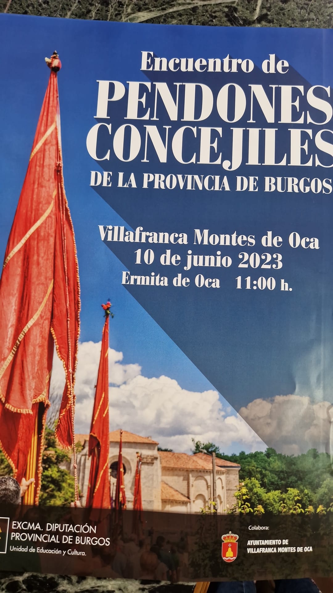 Encuentro de Pendones Concejiles en Villafranca Montes de Oca. Junio 2023
